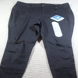 NWT A3 Size 20W High Rise Denim Black Pants